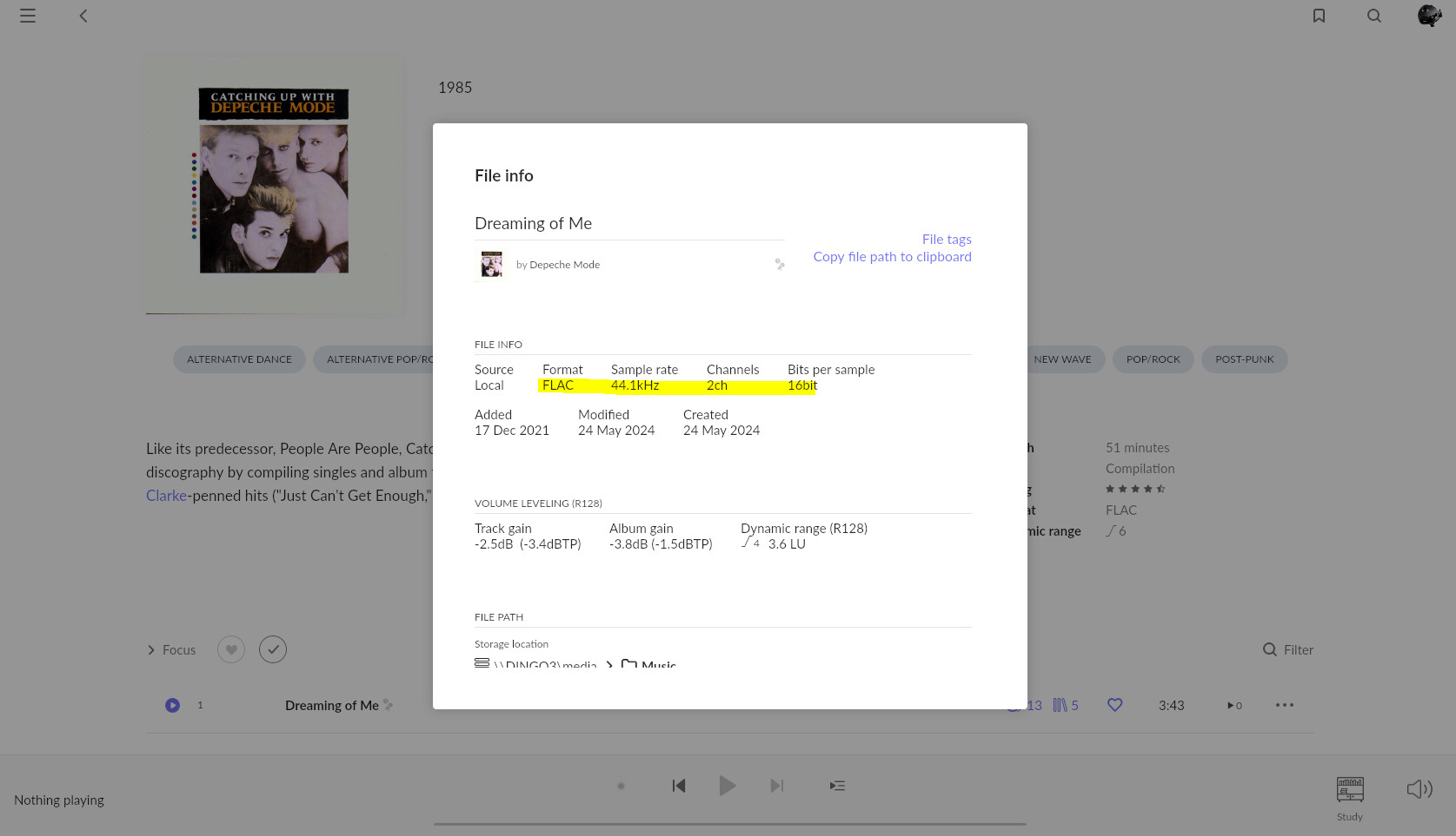 B1417 Format display in Roon Remote on Win10 - Early Access - Roon Labs ...