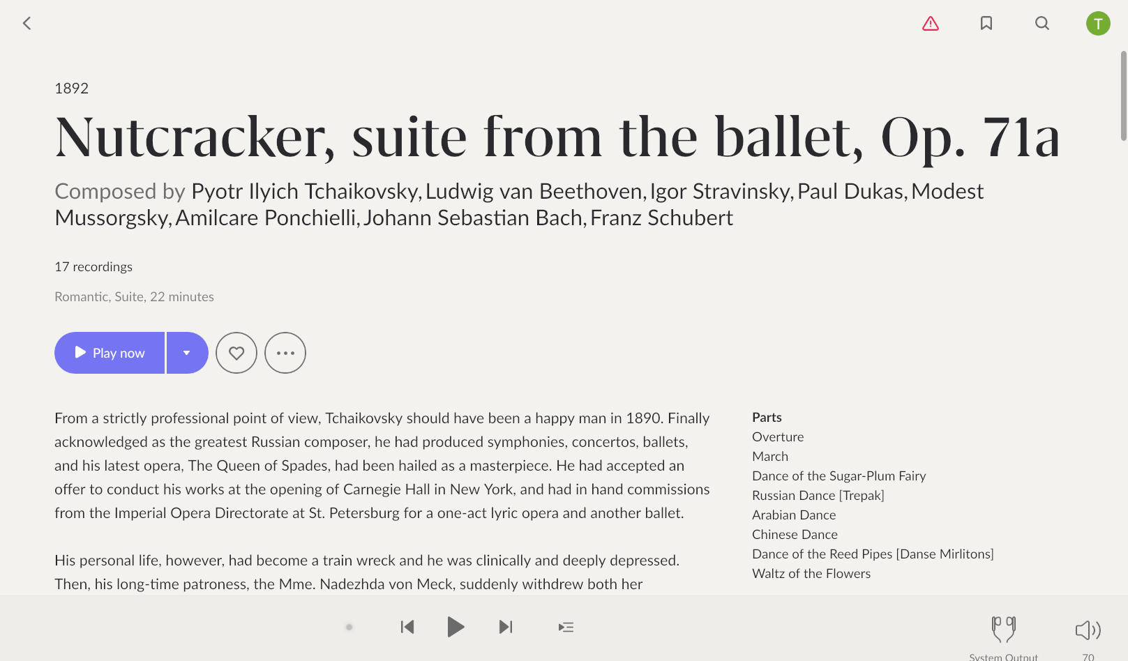 8 composers for the Nutcracker Suite Metadata Roon Labs Community