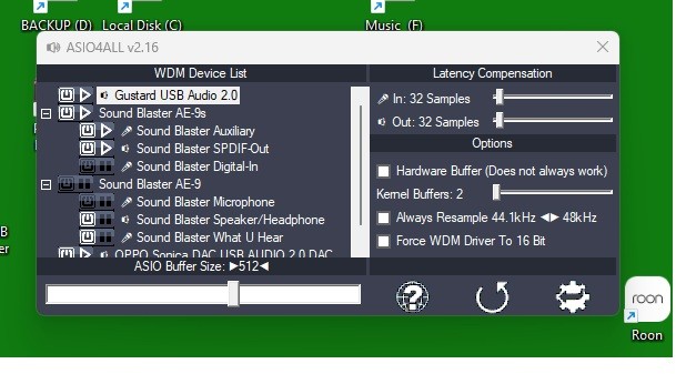 ASIO4ALL Interface